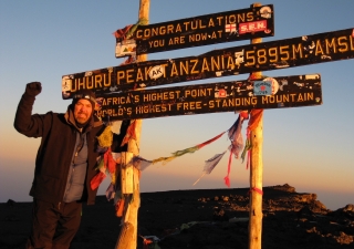 Brian P. Donnelly at Uhuru Peak Tanzania