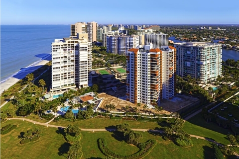 Aerial view of buildings